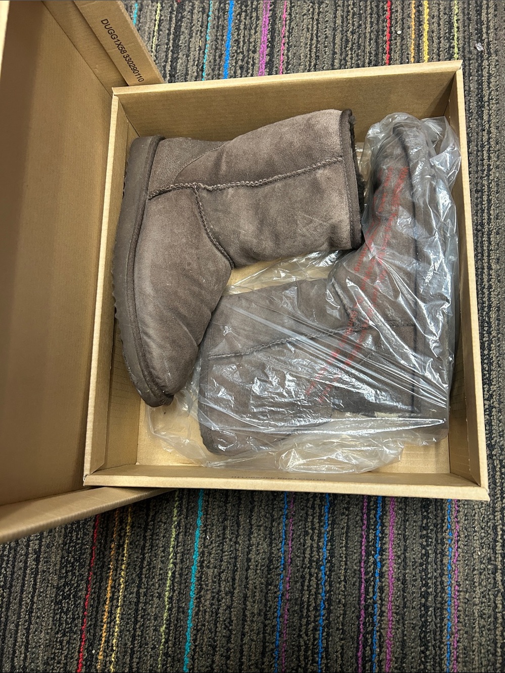 UGG Short Brown Suede Boots